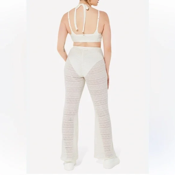 Yitty off white knit flare leg jumpsuit, size 1X, NWT. - Picture 3 of 16